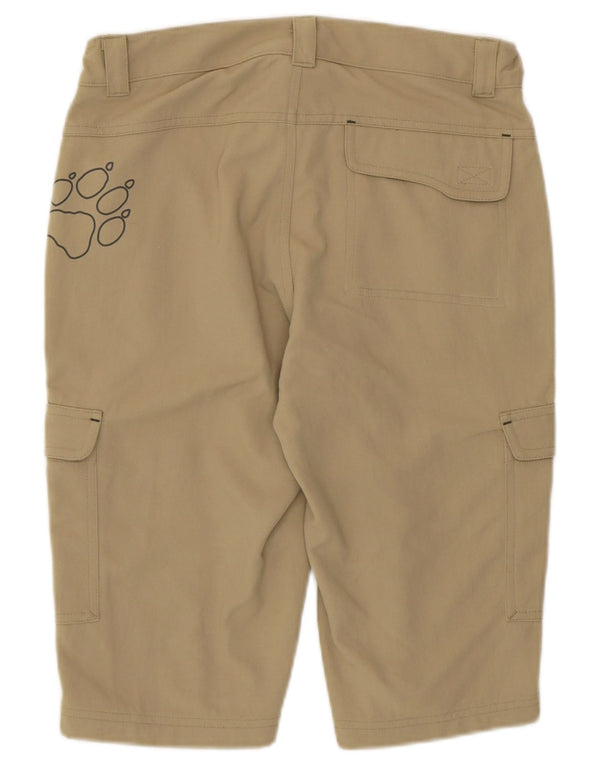 Pantaloncini cargo grafici da ragazzo Jack Wolfskin 13-14 anni W28 Beige Poliammide
