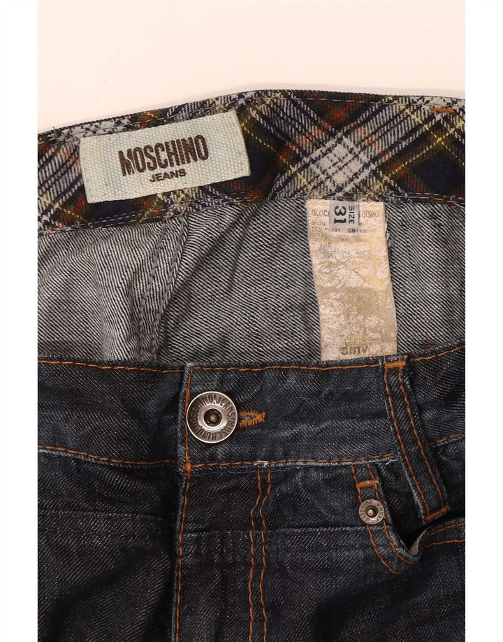 Jeans slim da uomo Moschino W31 L32 cotone blu navy