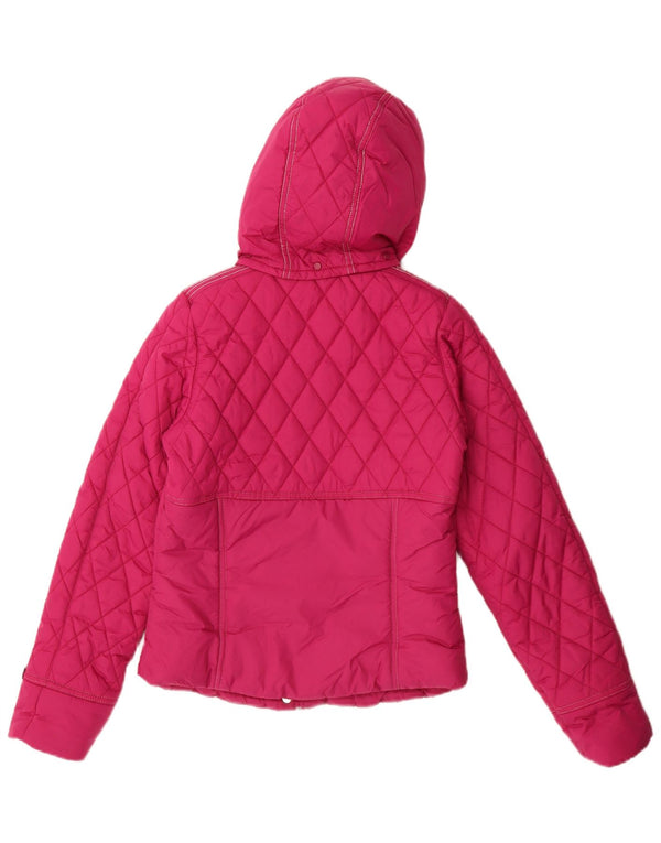 Giacca imbottita con cappuccio da bambina Calvin Klein Jeans 13-14 anni Rosa geometrica