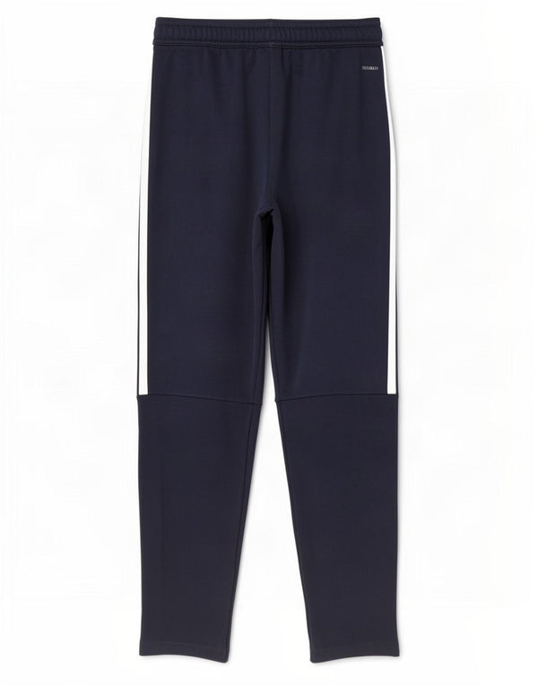 Adidas Boys Climalite Tracksuit Trousers 11-12 Years Navy Blue Polyester