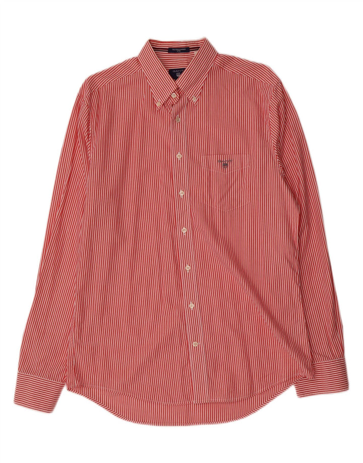 GANT Camicia da uomo in cotone a righe grandi rosse