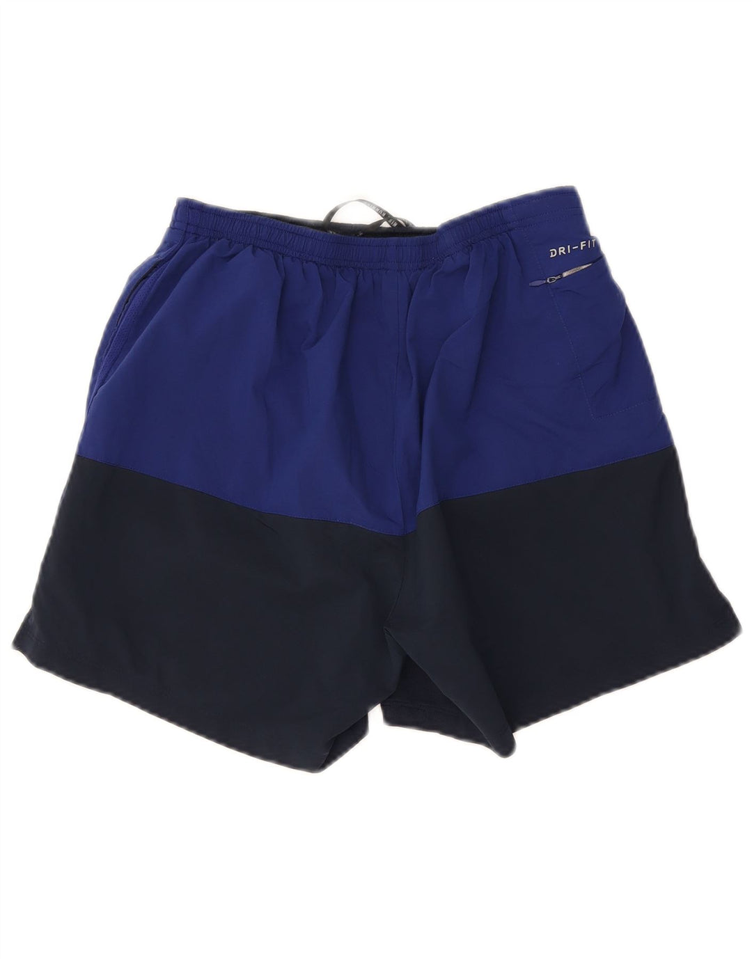 Pantaloncini sportivi Nike da uomo Dri Fit, poliestere color block medio blu navy