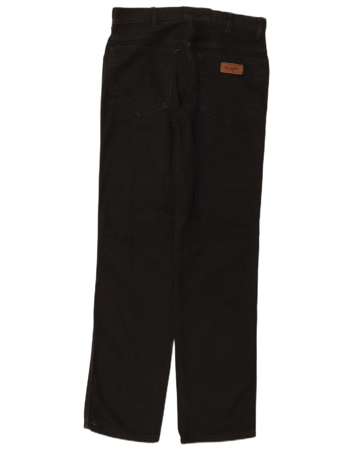 Jeans dritti da uomo Wrangler W30 L32 cotone nero