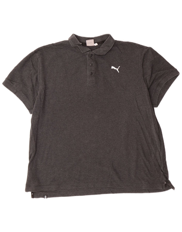 Polo Puma da uomo 2XL in cotone grigio