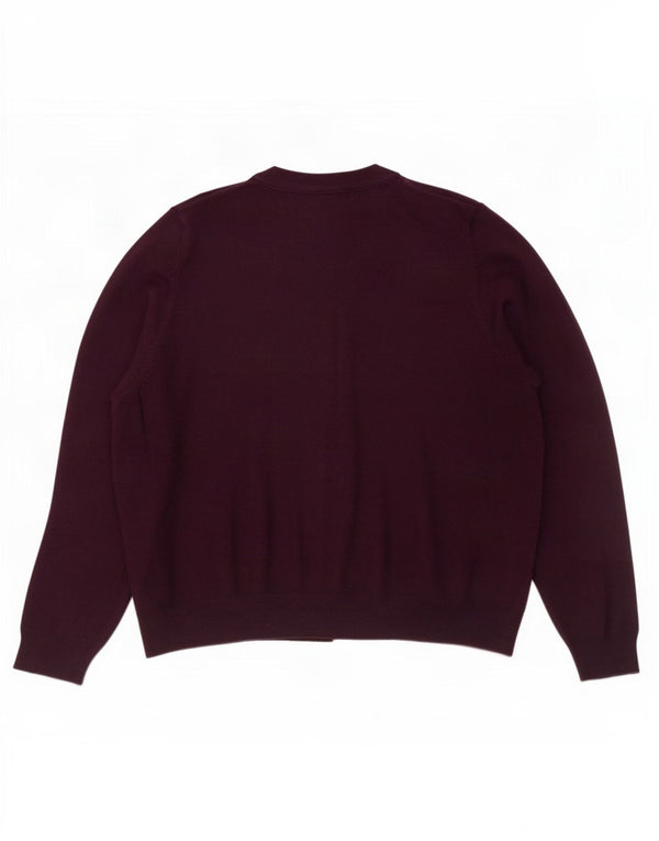 Maglione cardigan da donna Marks & Spencer UK 20 2XL Viscosa viola