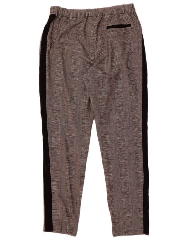 Topshop Pantaloni casual da donna con motivo astratto UK 10 Small W28 L28 Grigio