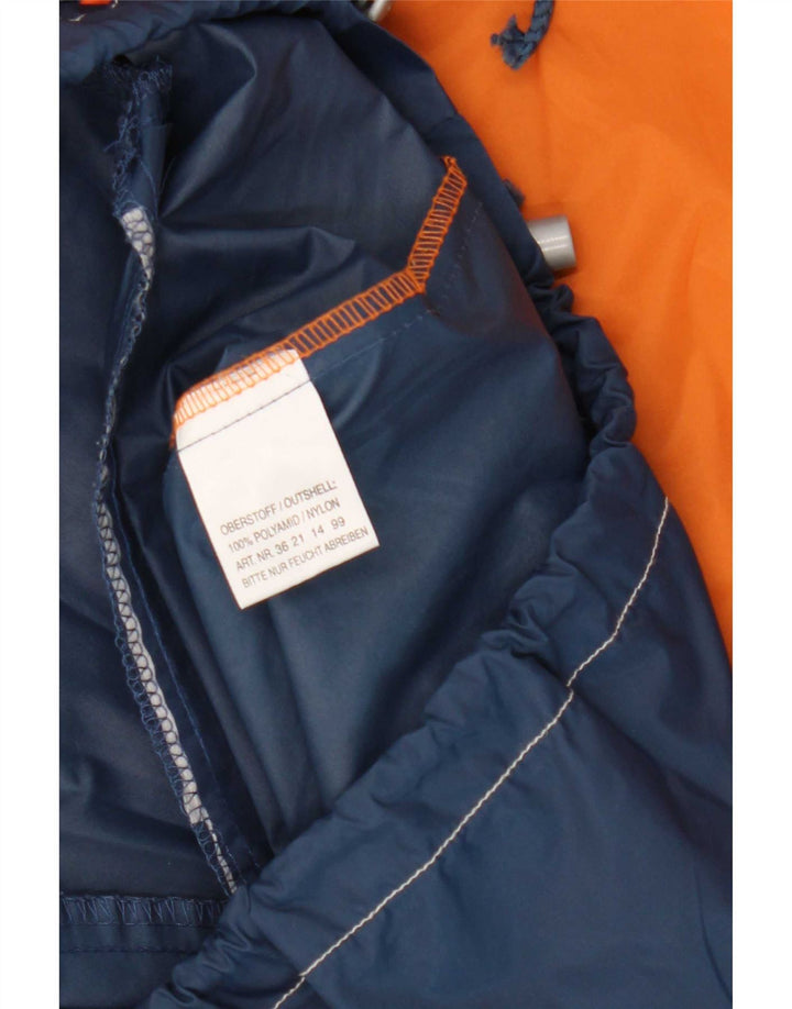 Giacca antipioggia grafica da uomo vintage vestibilità ampia UK 36 piccola multicolore