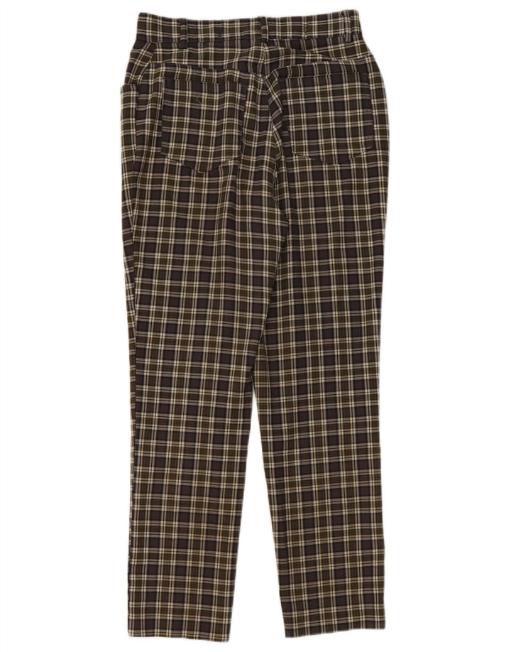 Pantaloni casual slim da donna Hennes EU 38 medi W28 L28 quadri verdi