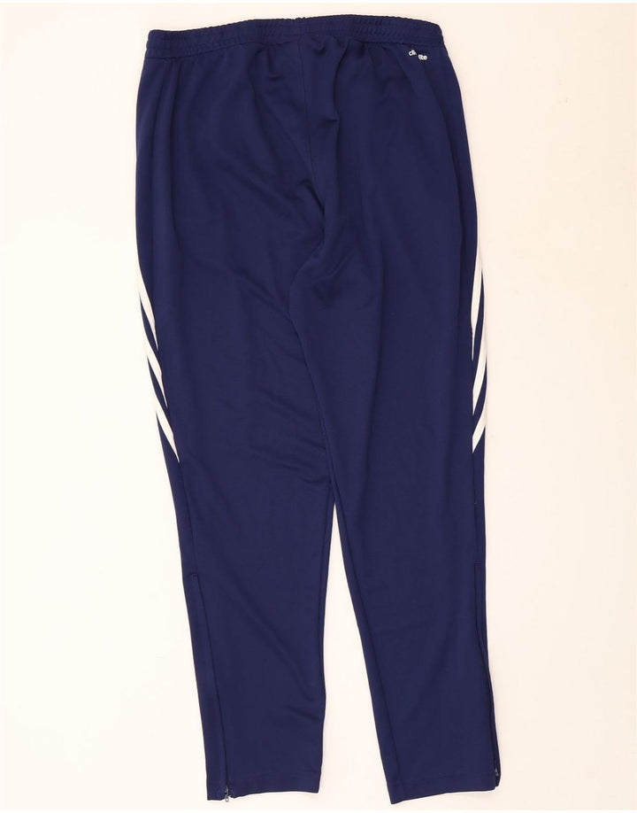 Pantaloni da tuta ADIDAS Climalite da uomo XL poliestere blu navy