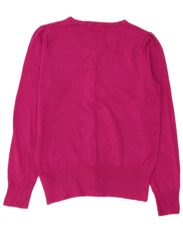 Maglione cardigan da donna Marks & Spencer UK 8 Small Rosa Viscosa