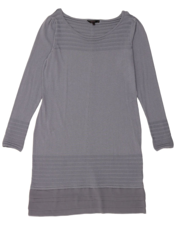 Abito maglione a maniche lunghe da donna Coast UK 16 Poliammide a righe grandi blu