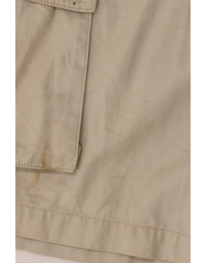 Pantaloncini cargo vintage da uomo grandi W30 beige