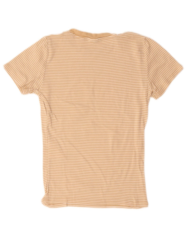 T-shirt da donna Levi's Top UK 8 Small Cotone gessato beige