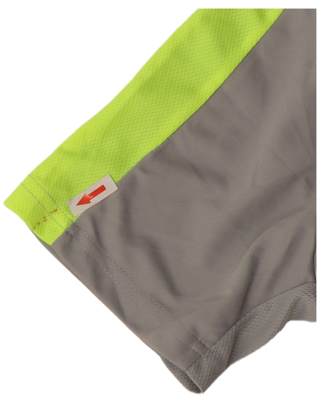 T-shirt Nike Dri Fit Slim Fit da uomo, grande, in poliestere color block grigio