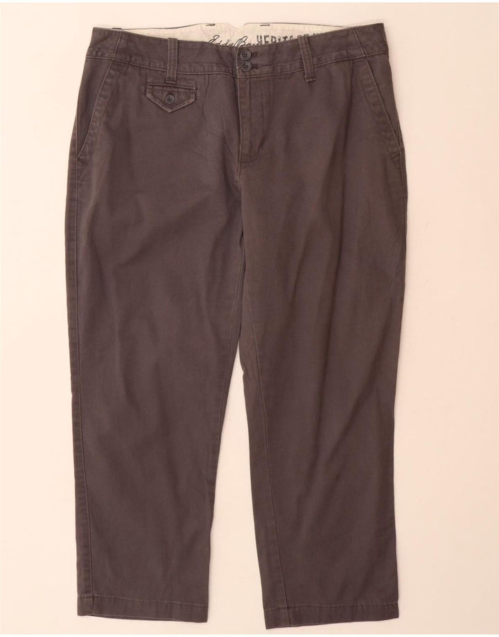 Pantaloni corti da donna Eddie Bauer US 10 Large W32 L24 Cotone grigio