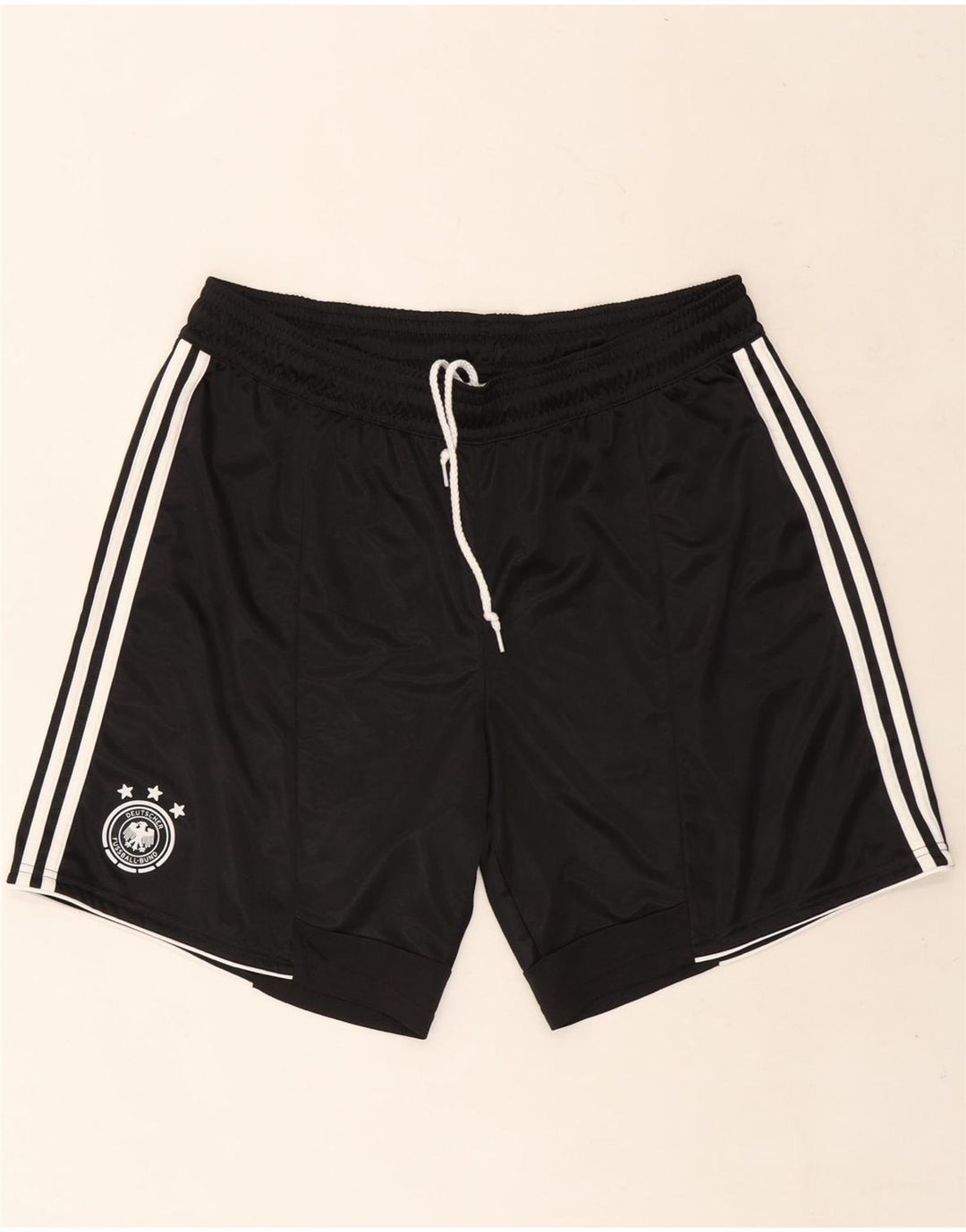 Pantaloncini sportivi ADIDAS da uomo Deutscher Fussball Bund UK 42 grandi neri