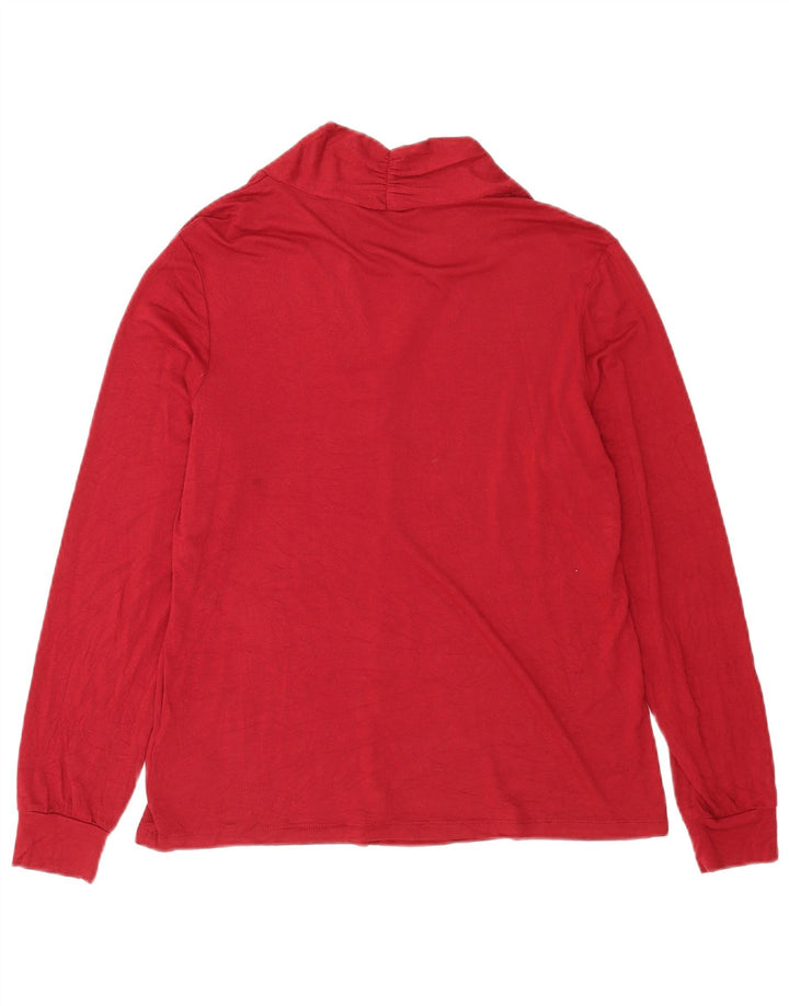 Top oversize da donna Tchibo a maniche lunghe EU 36/38 piccolo rosso viscosa