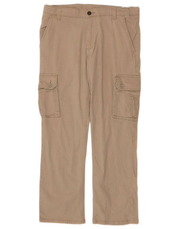 Pantaloni cargo dritti Husky Wrangler per ragazzi 15-16 anni W32 L27 Beige