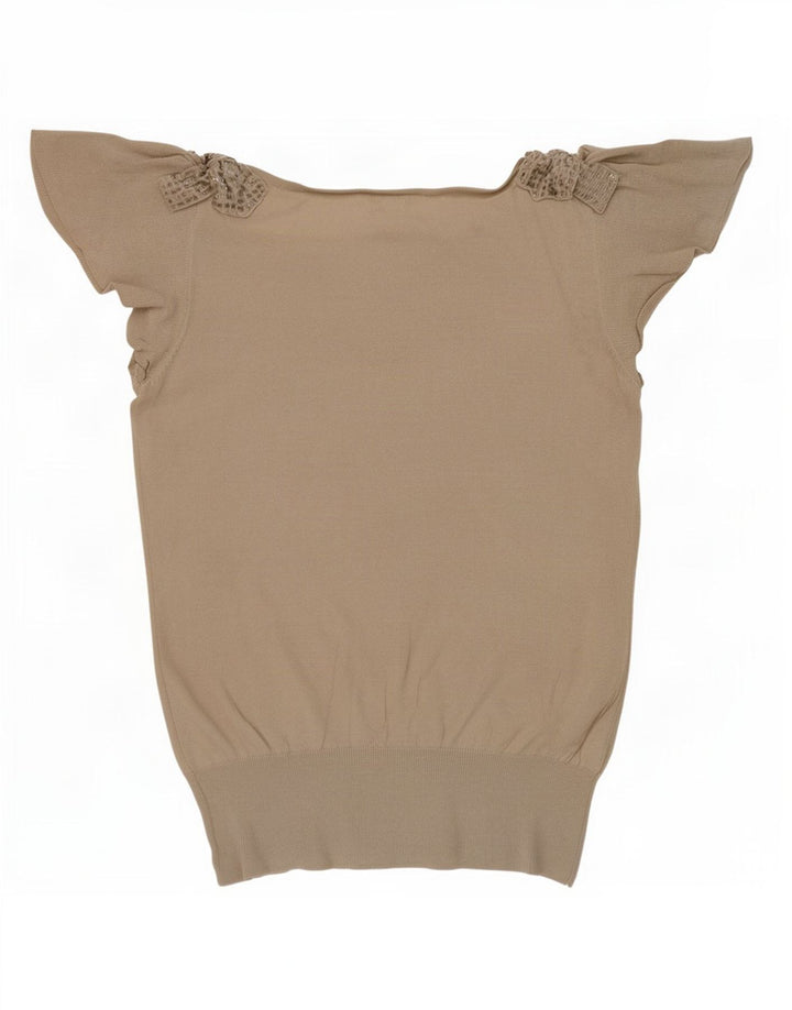 Camicetta da donna Oasis Top UK 10 piccolo cotone grigio