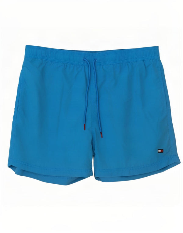 Pantaloncini da bagno slim fit da uomo Tommy Hilfiger Large blu in poliammide