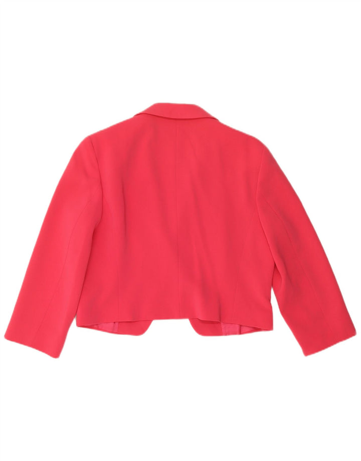Set da donna 1 bottone 2 pezzi Marella UK 14 grande triacetato rosa