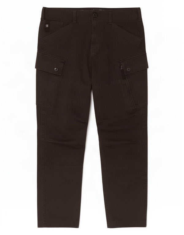 Pantaloni cargo dritti da uomo G-Star W33 L28 cotone nero