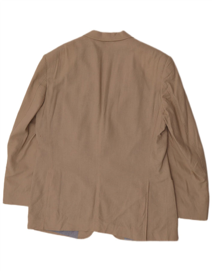 Giacca blazer a 2 bottoni Marks & Spencer da uomo UK 42 grande lino beige