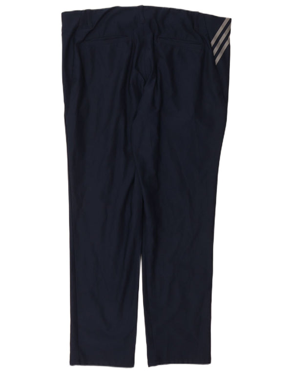 Pantaloni chino dritti da uomo ADIDAS W38 L32 nylon blu navy