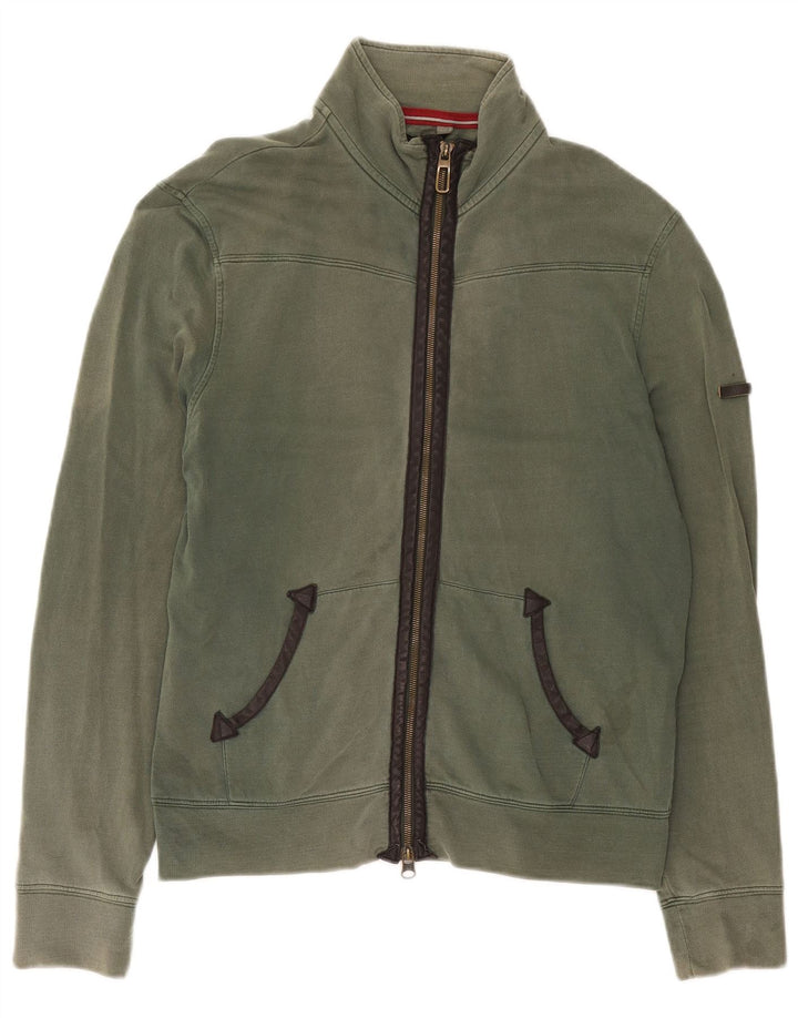 Giacca da tuta da uomo Armani Jeans in cotone verde medio
