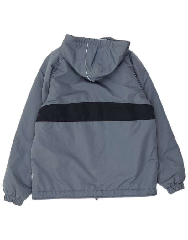 Giacca anorak da uomo con cappuccio Ellesse UK 38 Poliestere color block grigio medio