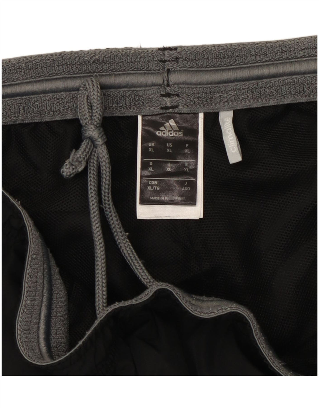 Pantaloni da tuta ADIDAS Climalite da uomo XL poliestere nero