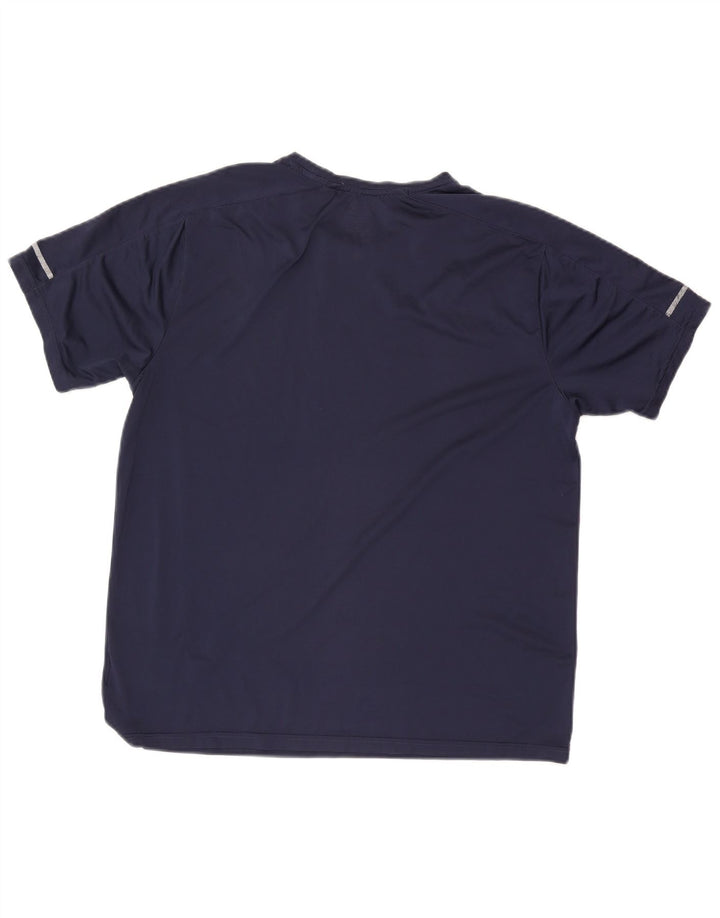 T-shirt da uomo New Balance Top Large in poliestere blu navy