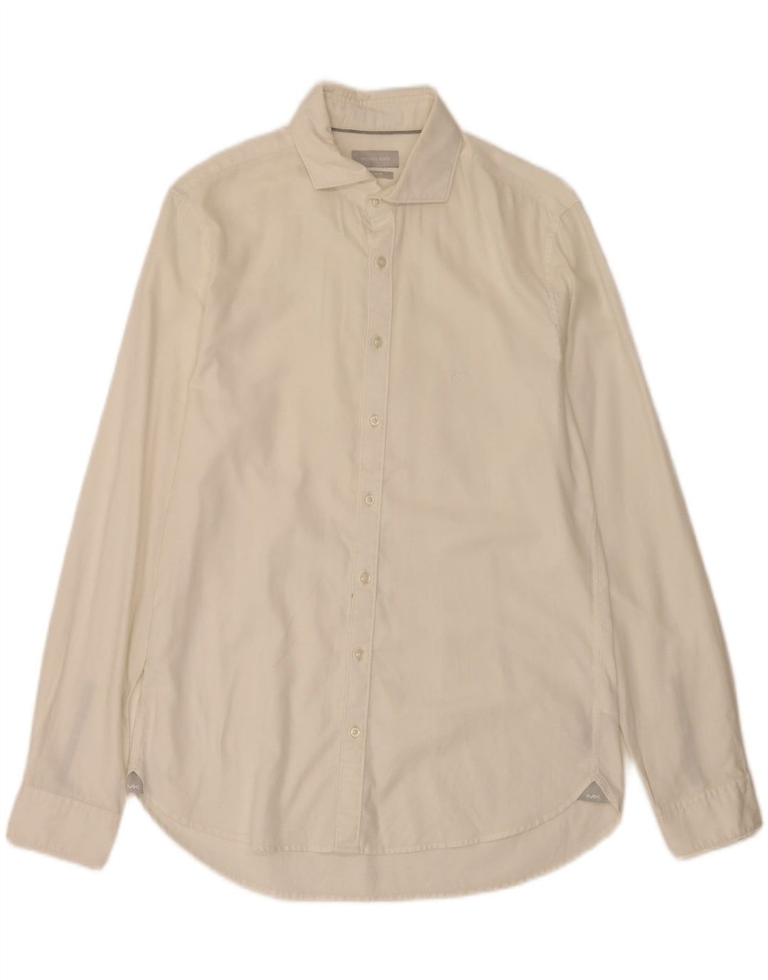 Camicia slim fit da uomo Michael Kors taglia 39 15 cotone bianco medio