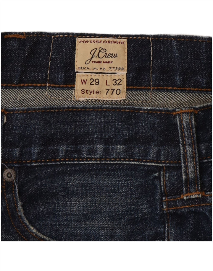 Jeans dritti da uomo 770 J. Crew W29 L32 cotone blu navy