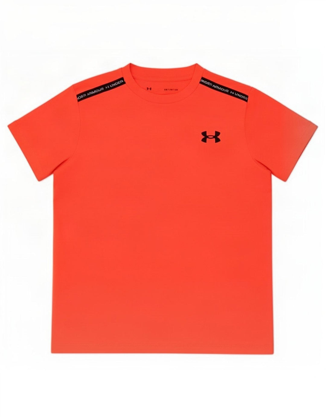 Maglietta grafica da ragazzo Under Armour Top 9-10 anni Colorblock arancione medio