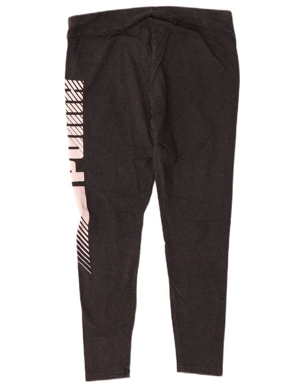 Leggings grafici PUMA da donna UK 14 Large Grigi