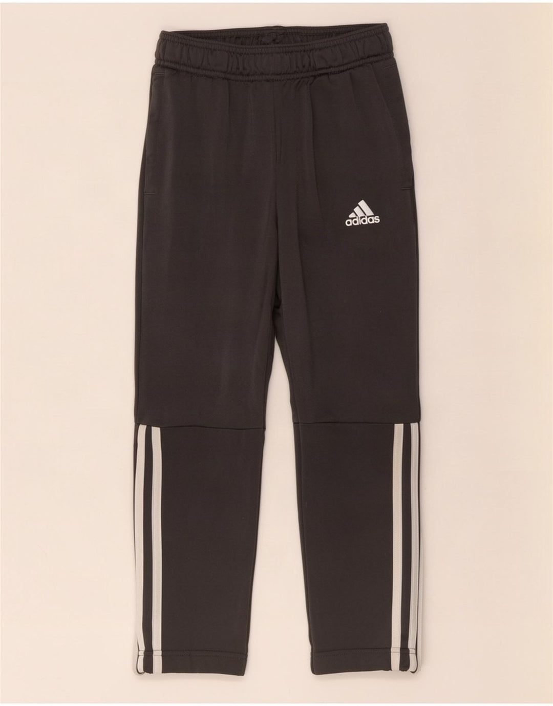 Pantaloni della tuta da ragazzo Adidas 7-8 anni in poliestere grigio