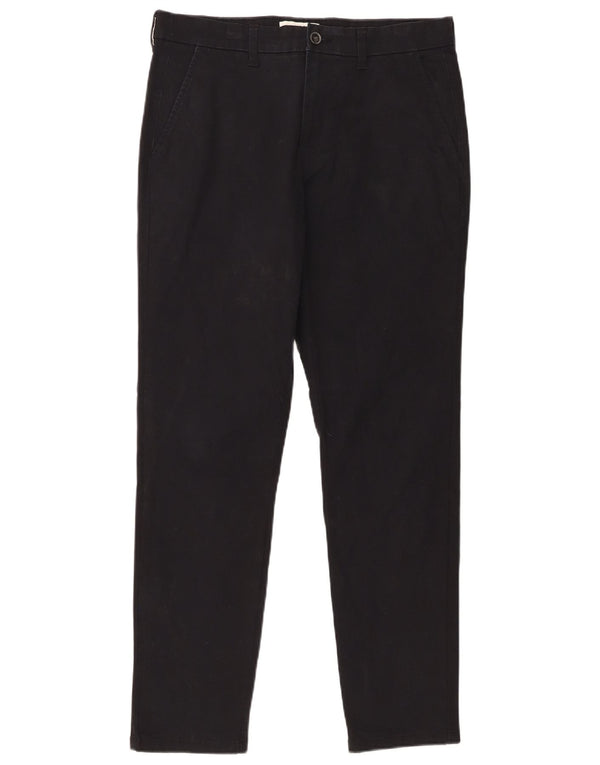 Pantaloni chino slim fit da uomo Marks & Spencer W32 L31 cotone nero