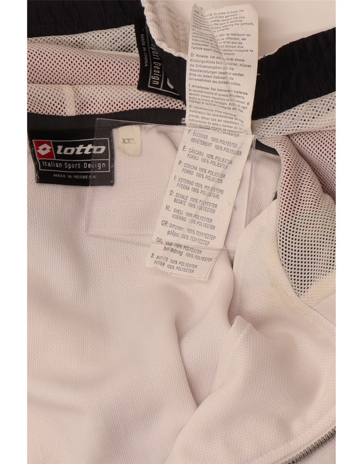 Tuta intera da uomo con grafica Lotto 2XL Poliestere color block bianco