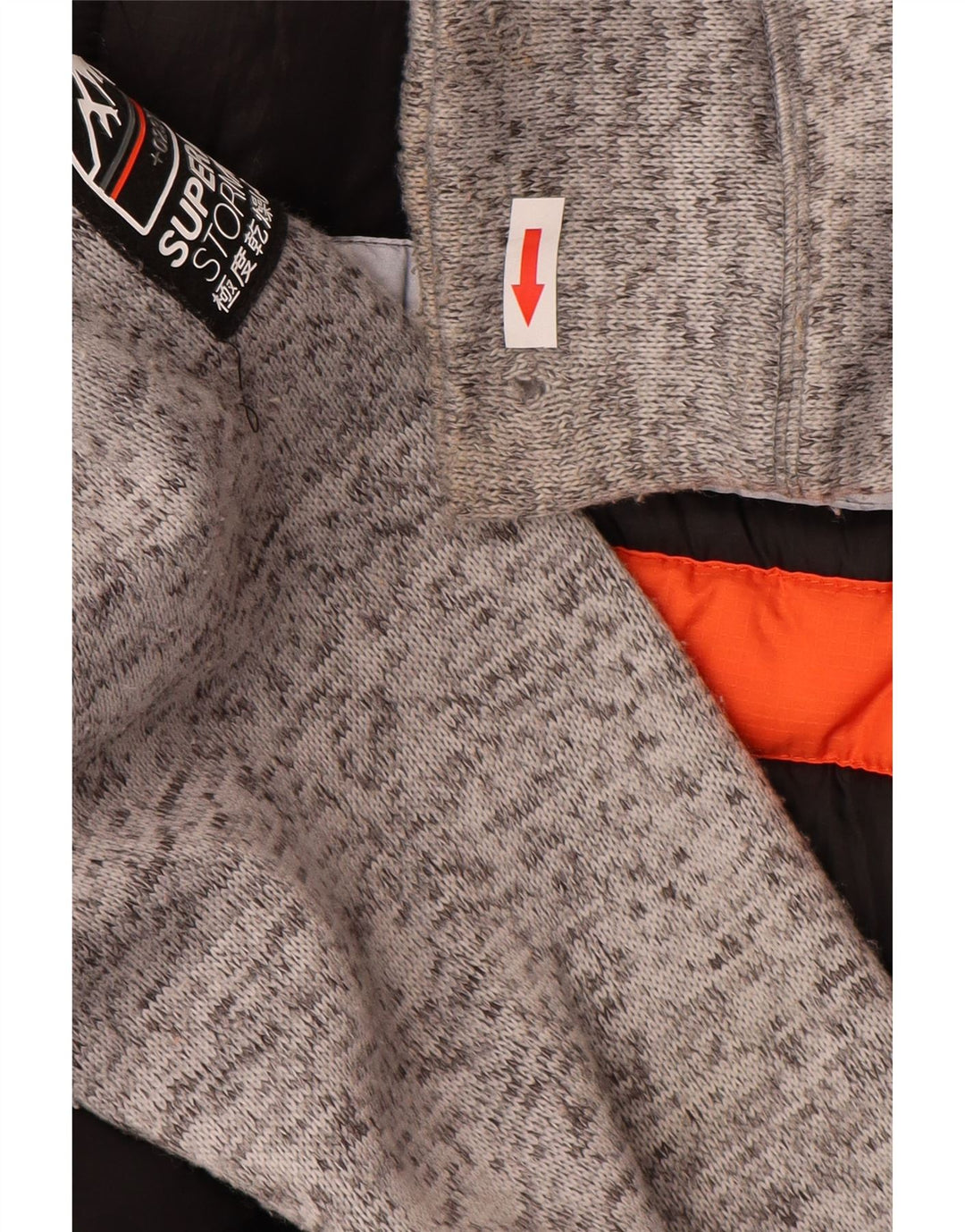 Giacca a vento con cappuccio da uomo Superdry UK 38 poliestere nero medio