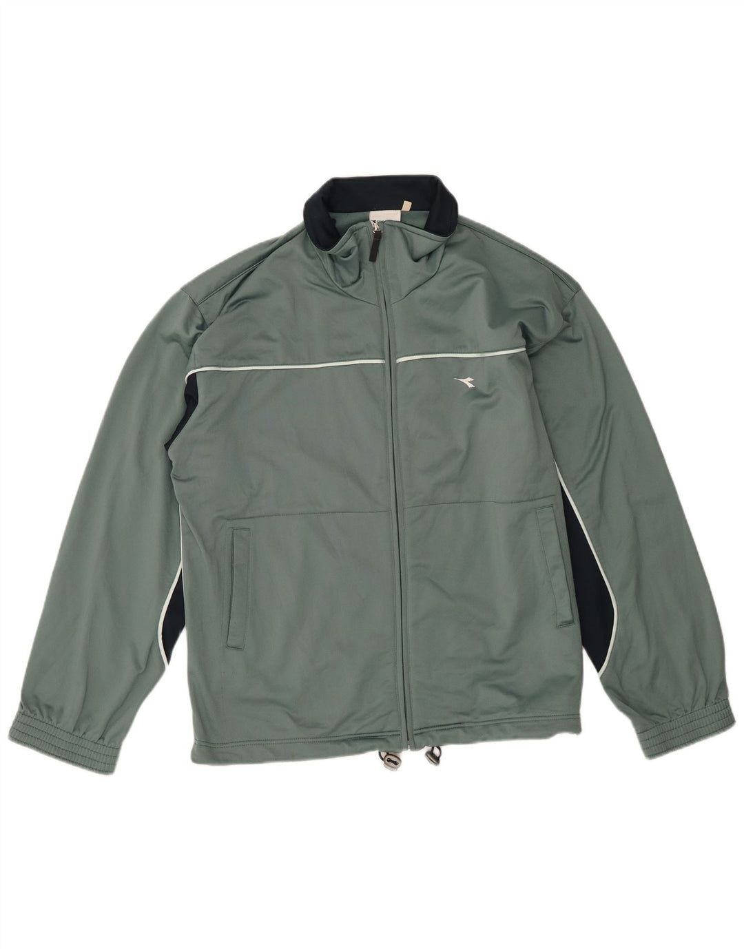 Giacca da tuta da uomo Diadora IT 48 Poliestere color block verde medio