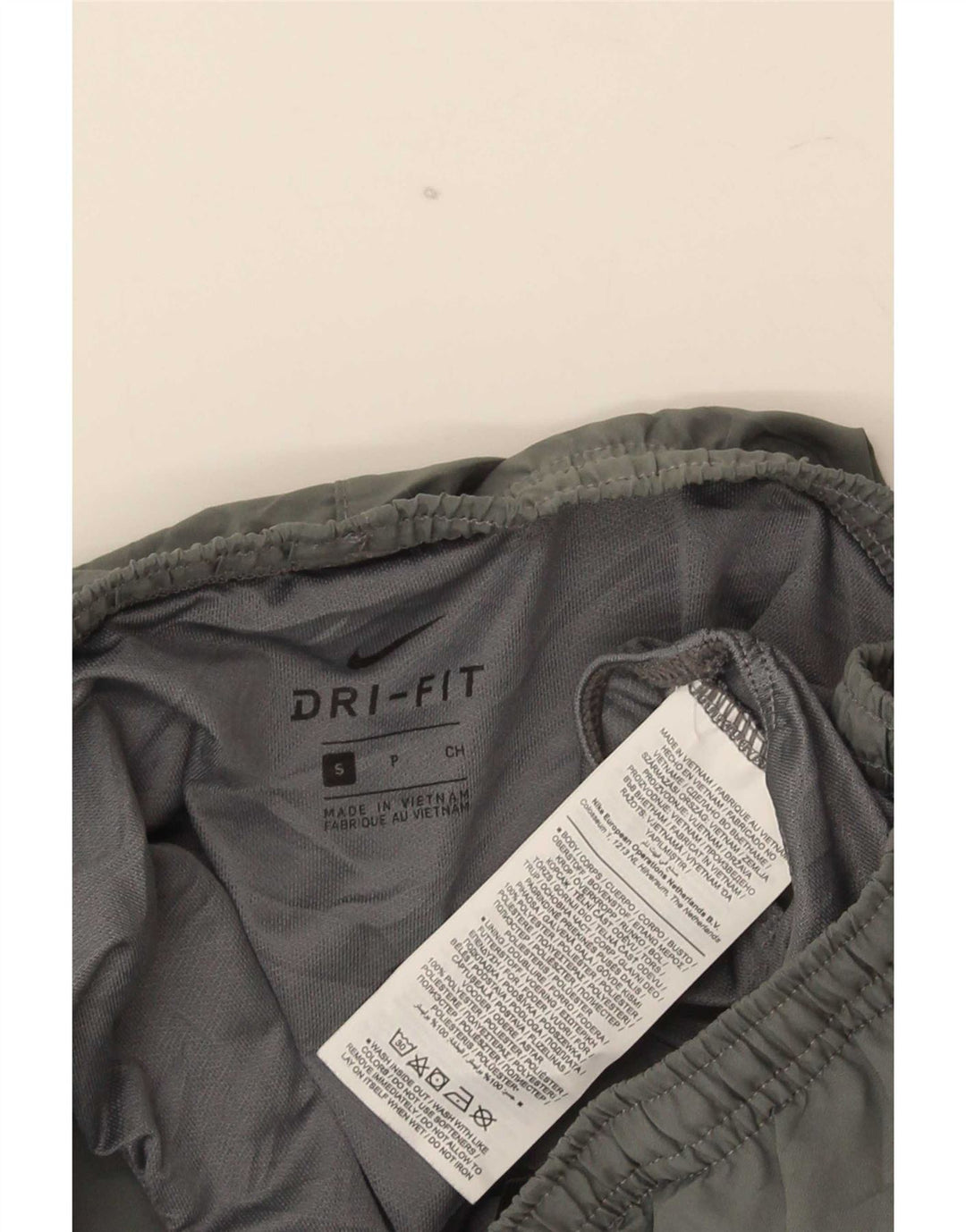 Pantaloncini sportivi Nike Dri Fit da uomo, piccoli, in poliestere color block grigio