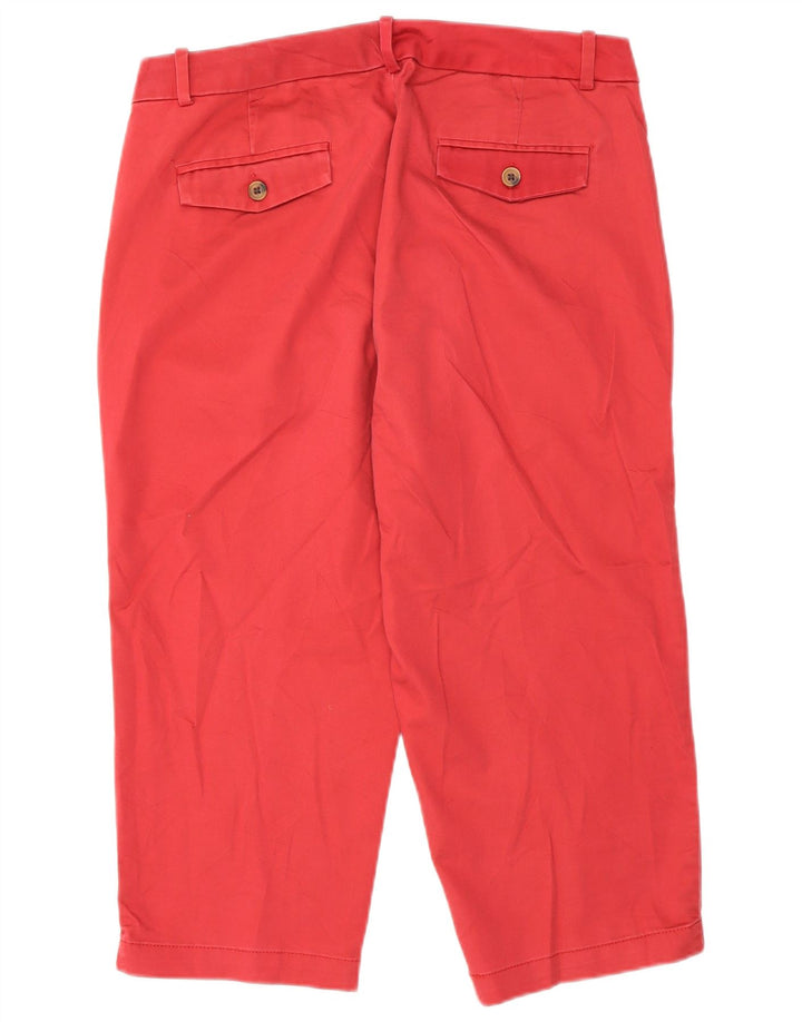Pantaloni Capri da donna Dockers US 8 Medium W30 L20 Poliestere rosso