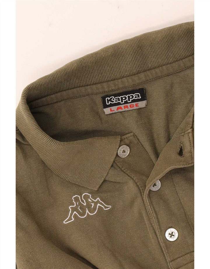 Polo Kappa da uomo grande color kaki