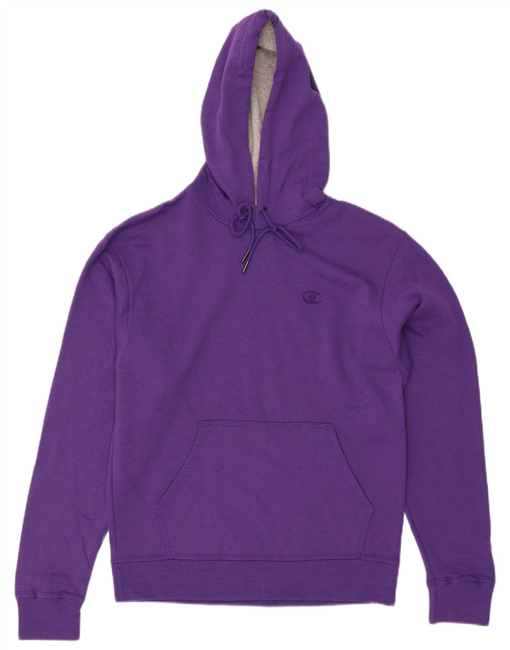 Felpa con cappuccio da uomo Champion Small in cotone viola