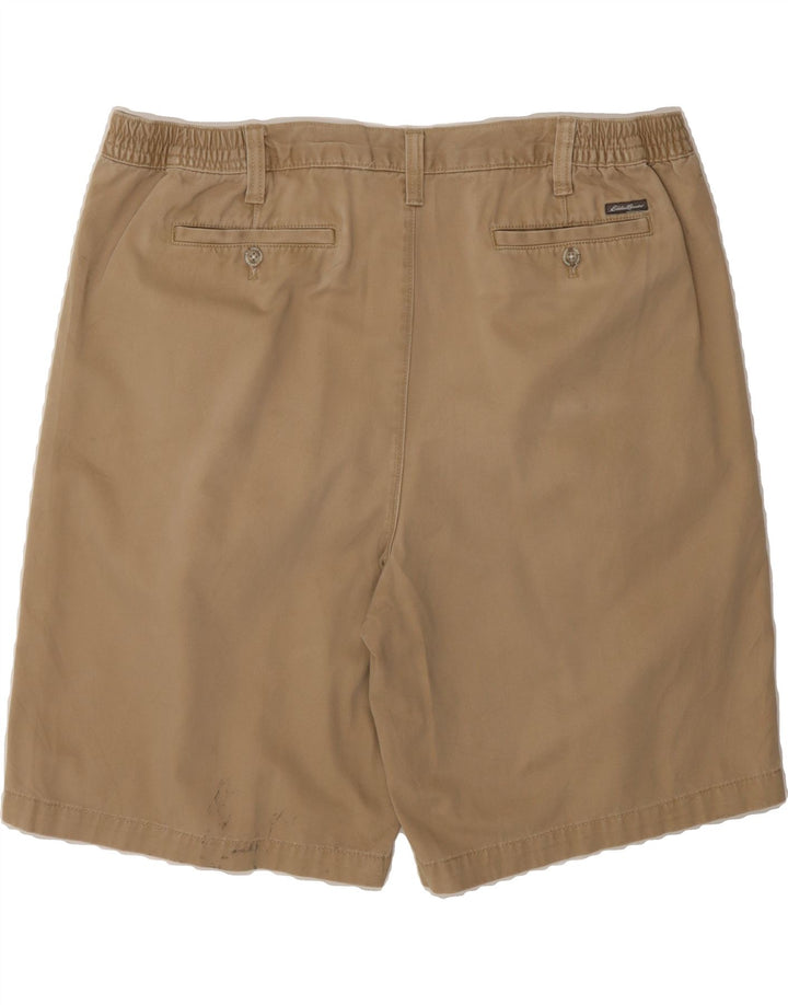 EDDIE BAUER Mens Pegged Chino Shorts W38 XL Brown Cotton Vintage Eddie Bauer and Second-Hand Eddie Bauer from Messina Hembry 