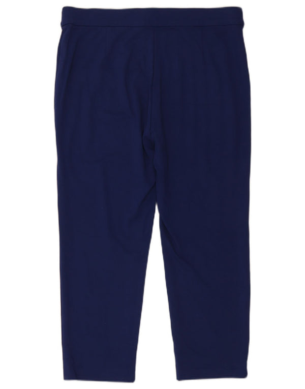 Pantaloni Capri da donna Marks & Spencer UK 16 Large W34 L23 Blu Navy