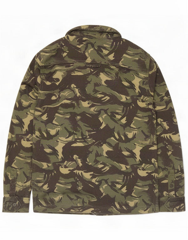Giacca militare da uomo Superdry UK 36 Small Khaki Camouflage Cotton