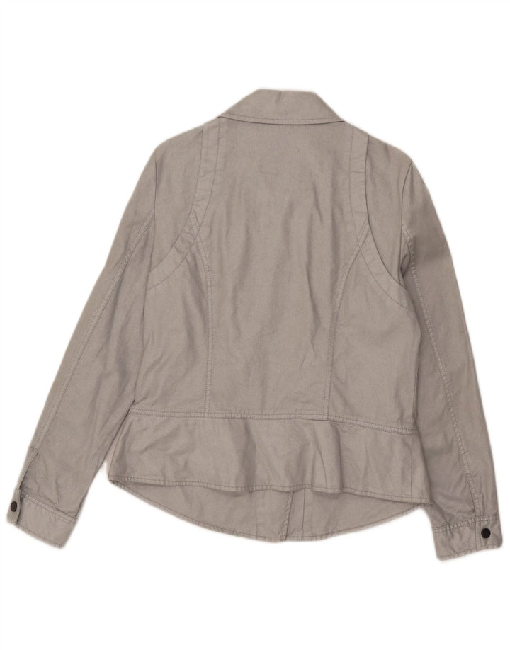 Giubbotto bomber da donna Dkny UK 12 cotone grigio medio
