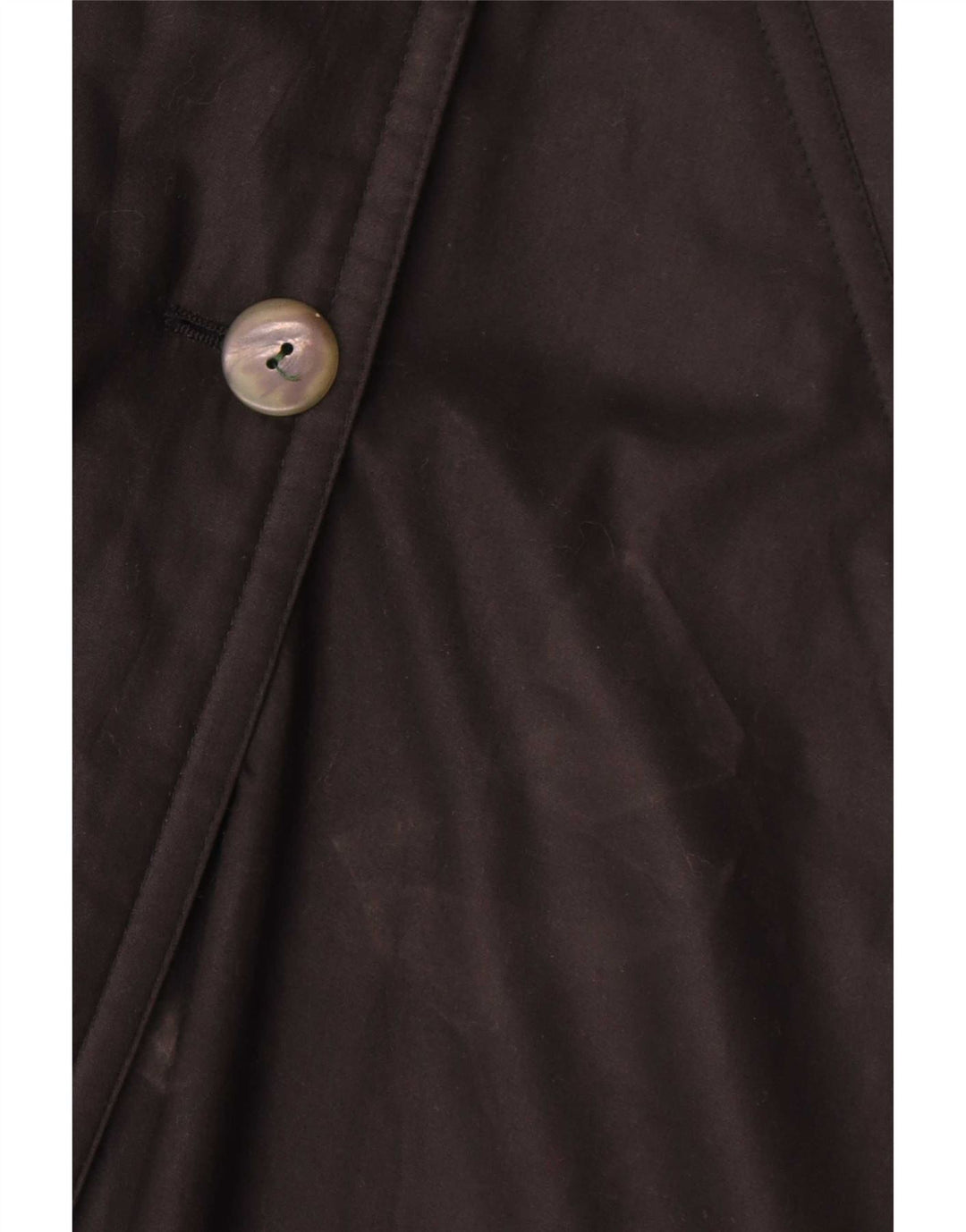 Trench oversize vintage da donna UK 16 grande nero